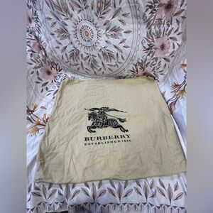 Burberry Beige and Black Equestrian Cloth